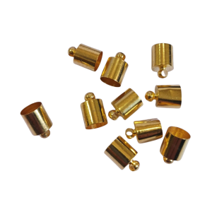 Terminal de bijuteria 7x11mm dourado 10 unidades