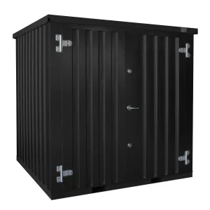 Contentor Armazem 2x2m Preto Porta Dupla