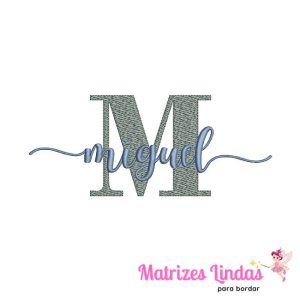 Matriz de Bordado – Nome Miguel 03
