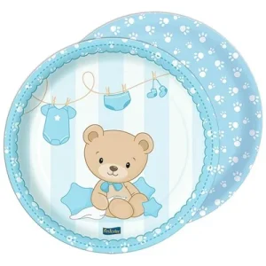PRATO RD BABY SHOWER URSINHO AZUL C08 7899348536202