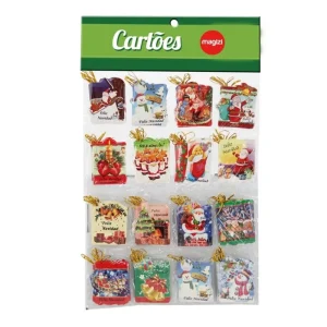 CARTELA CARTOES NATAL 42X26CM C/128UN