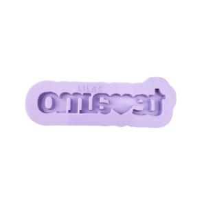 Molde de silicone Te amo para resina 1 cavidade 7,5cm