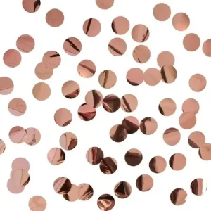CONFETES REDONDO ROSA BEBE