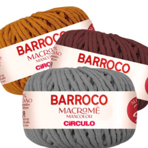 Barbante Barroco Macramê 400g – Círculo 100% Algodão 24 FIOS