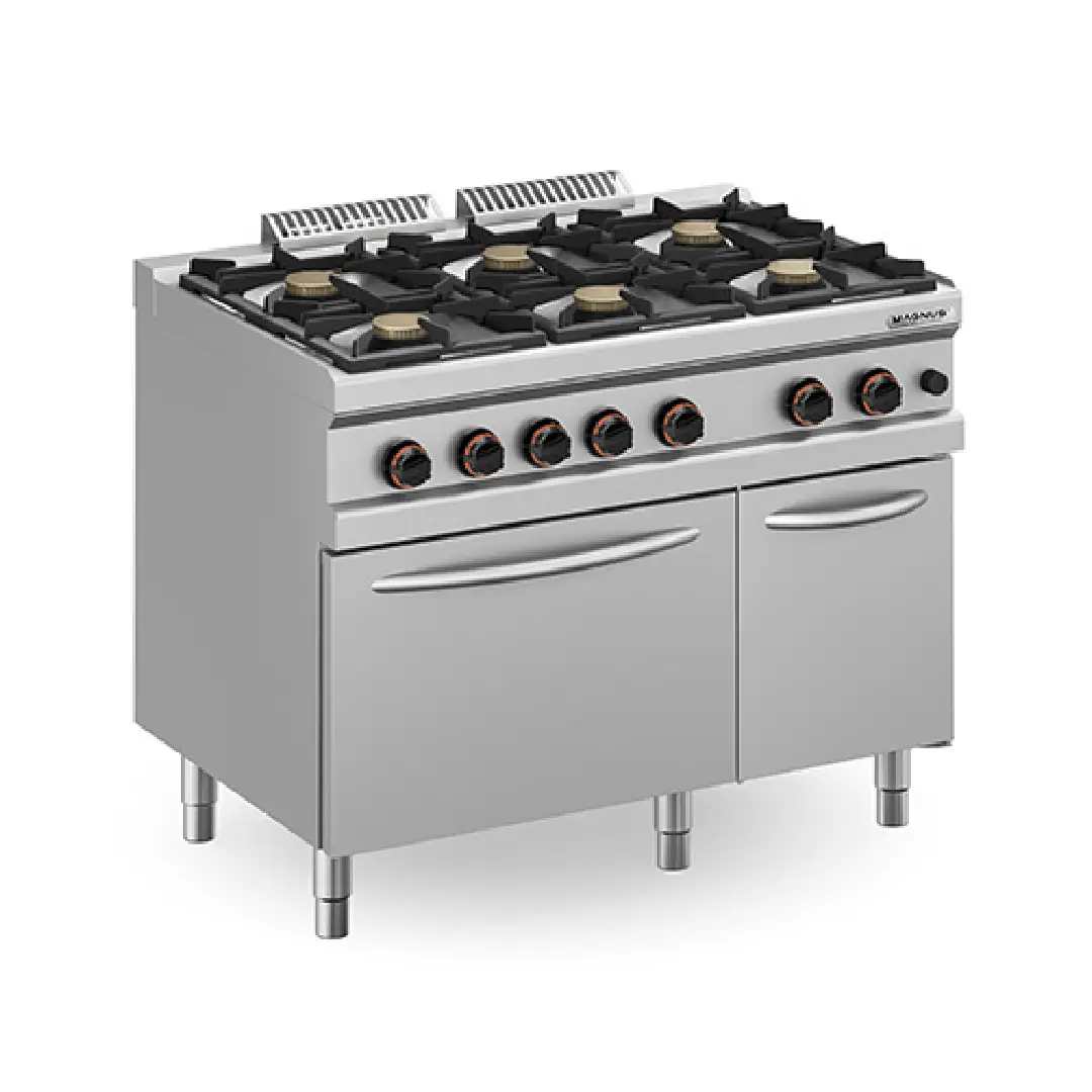 Fogão a Gás 6 Queimadores e Forno a Gás Magnus F6GFGA M7110 NV
