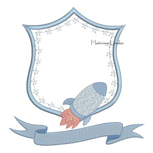Matriz de Bordado – Brasão Foguete