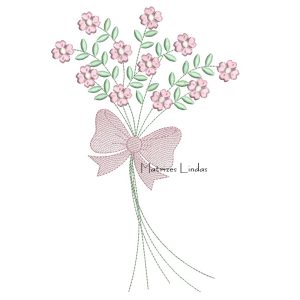 Matriz de Bordado – Buquê de Flores