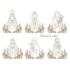 Matriz de Bordado – Coleção Santinhas