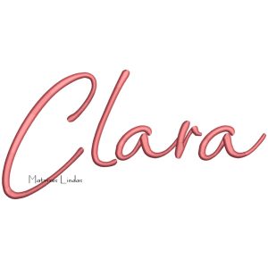 Matriz de Bordado – Nome Clara