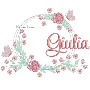 Matriz de Bordado – Nome Giulia