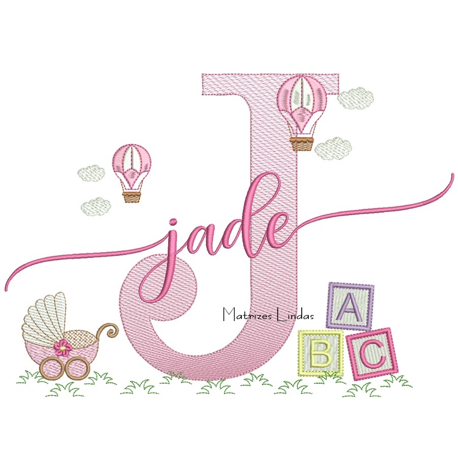 Matriz de Bordado – Nome Jade