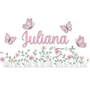 Matriz de Bordado – Nome Juliana
