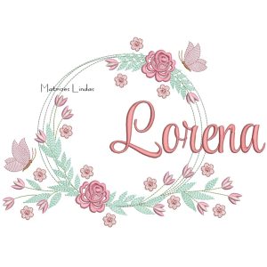 Matriz de Bordado – Nome Lorena