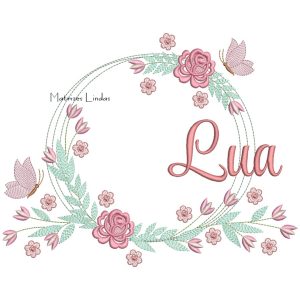 Matriz de Bordado – Nome Lua