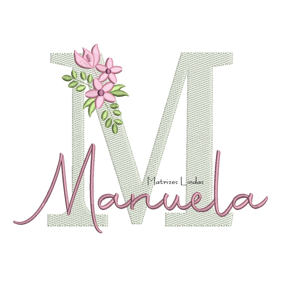 Matriz de Bordado – Nome Manuela - Image 2