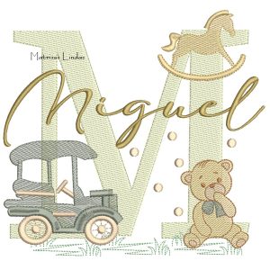 Matriz de Bordado – Nome Miguel