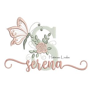 Matriz de Bordado – Nome Serena
