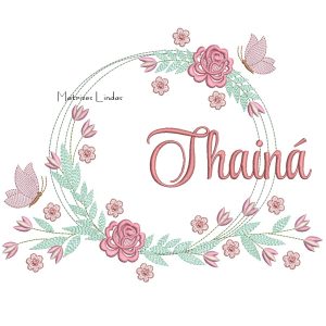 Matriz de Bordado – Nome Thainá