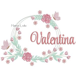 Matriz de Bordado – Nome Valentina