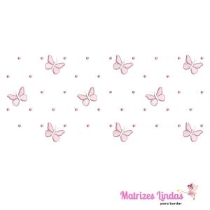 Matriz de Bordado – Poá Borboletas