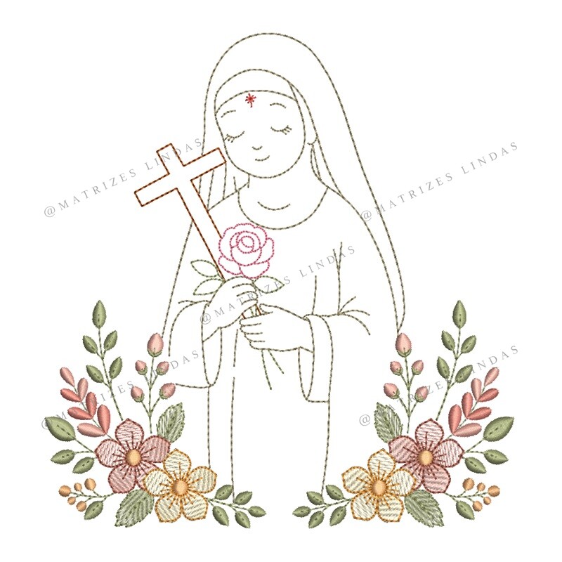 Matriz de Bordado – Santa Rita de Cássia 02