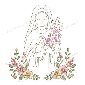 Matriz de Bordado – Santa Teresinha 02