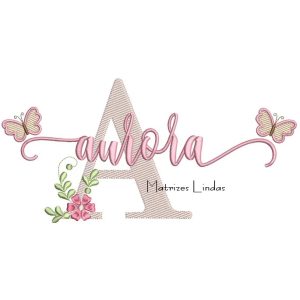 Matriz Para Bordado – Nome Aurora 20