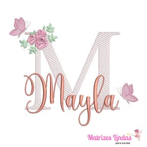 Matriz de Bordado – Nome Mayla