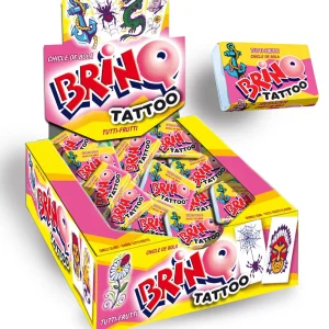 CHICLE BOLA BRINQ MONSTRO TATTO HORTELA 350 GR1CX