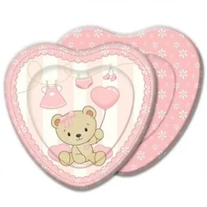 PRATO CR BABY SHOWER URSINHA ROSA c08 FESTCOLOR 7899348536394