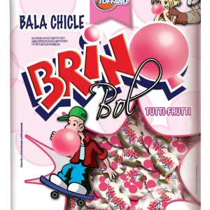 bala chicle brink tutti frutti 600g