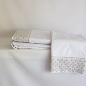 Jogo de Cama Bicos Cinza
