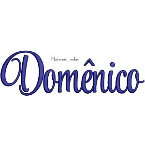 Matriz de Bordado – Nome Domênico 03