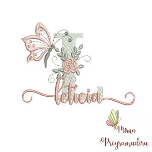 Matriz de Bordado – Nome Leticia