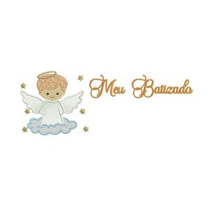 Matriz de Bordado – Meu batizado Anjinho Menino