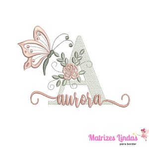 Matriz de Bordado – Nome Aurora 04
