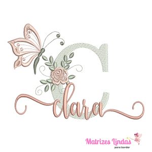 Matriz de Bordado – Nome Clara