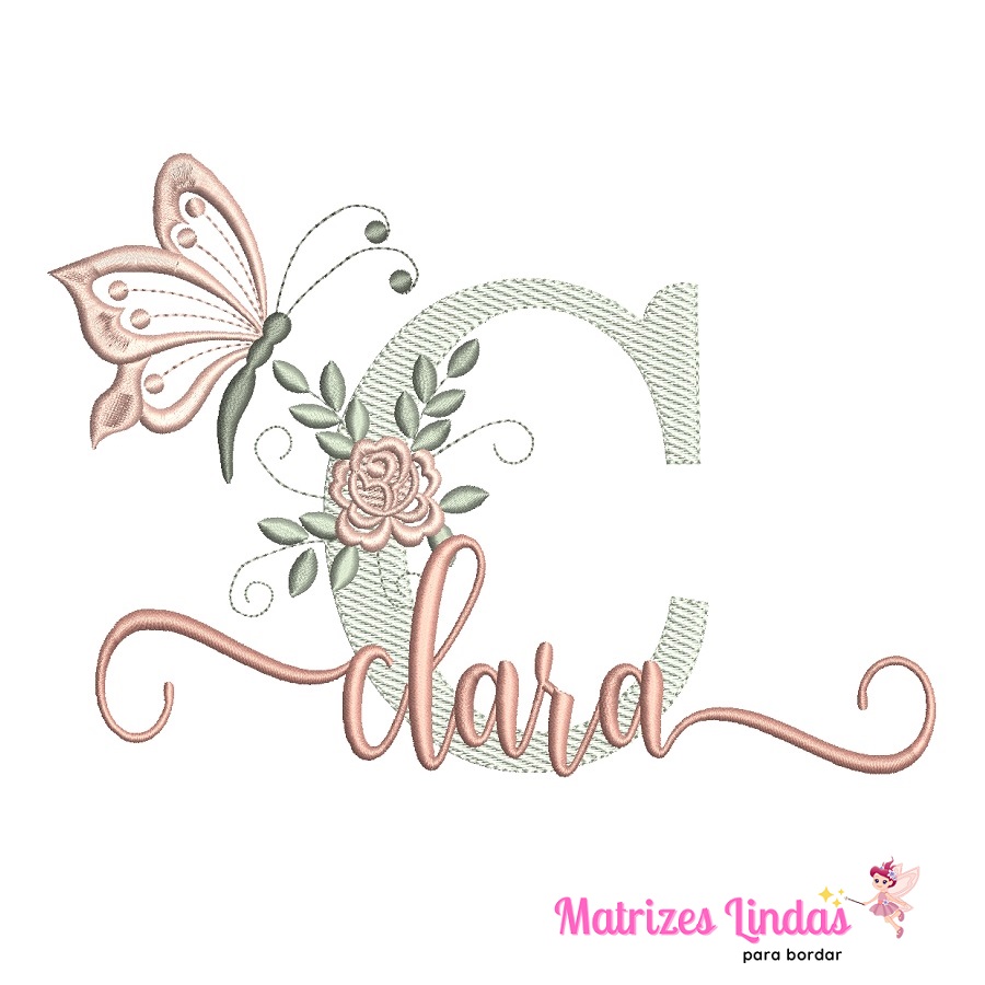 Matriz de Bordado – Nome Clara